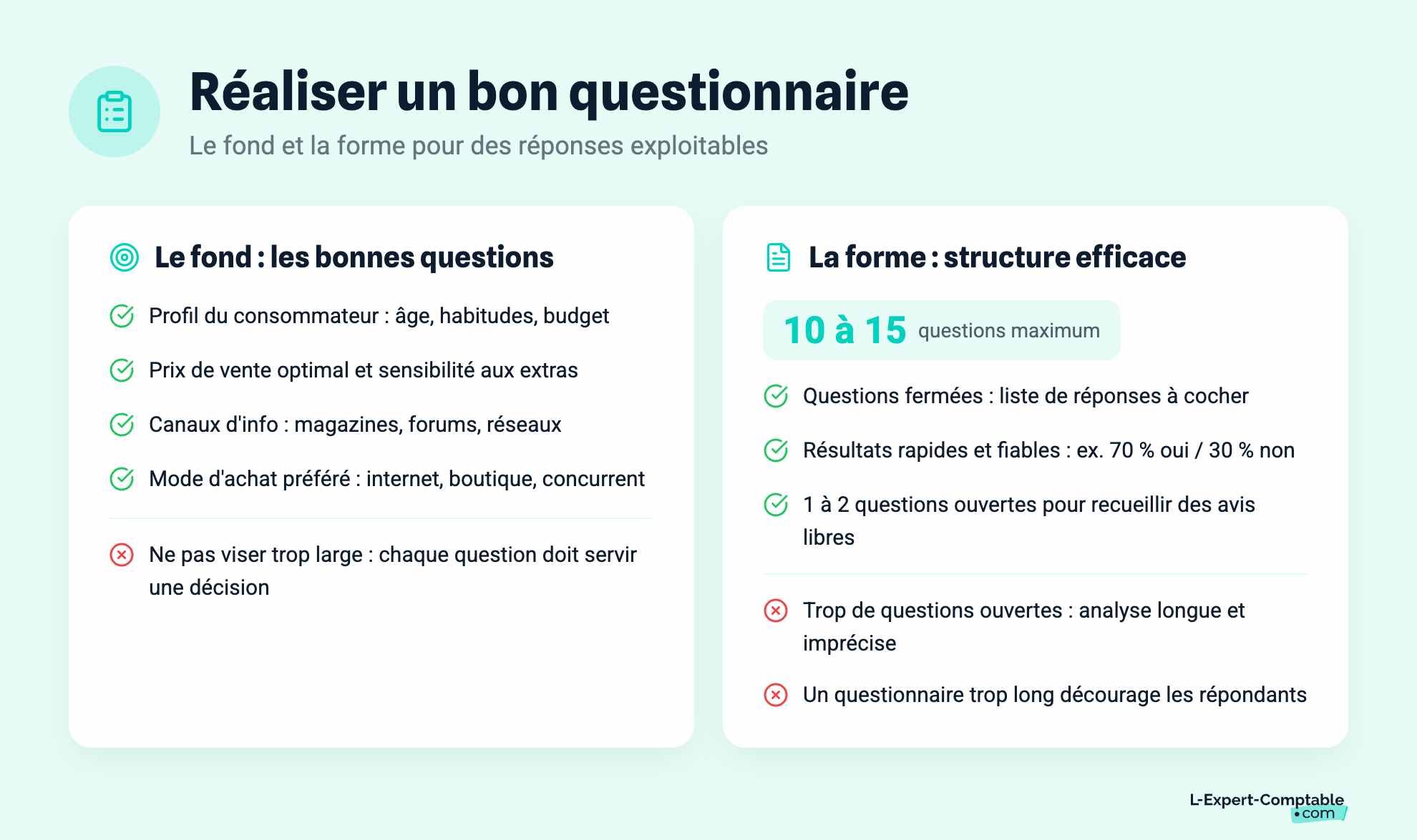 Réaliser un bon questionnaire